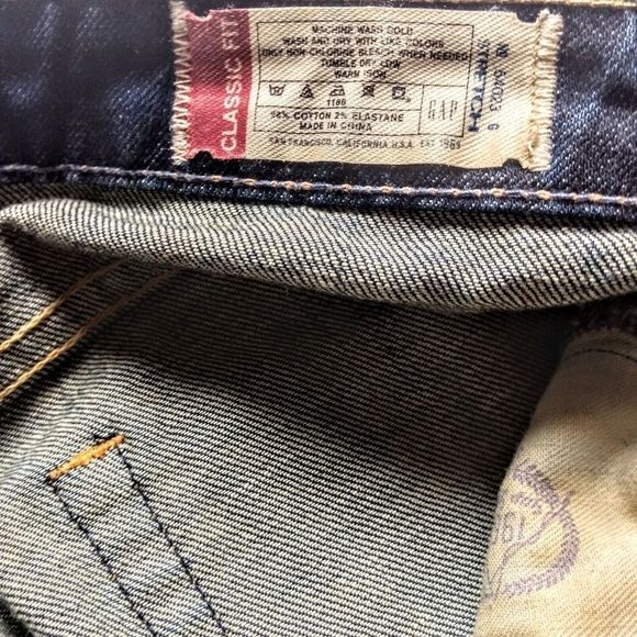 1969 Classic Fit Stretch Med Tint Jeans Sz 10R - Picture 8 of 11